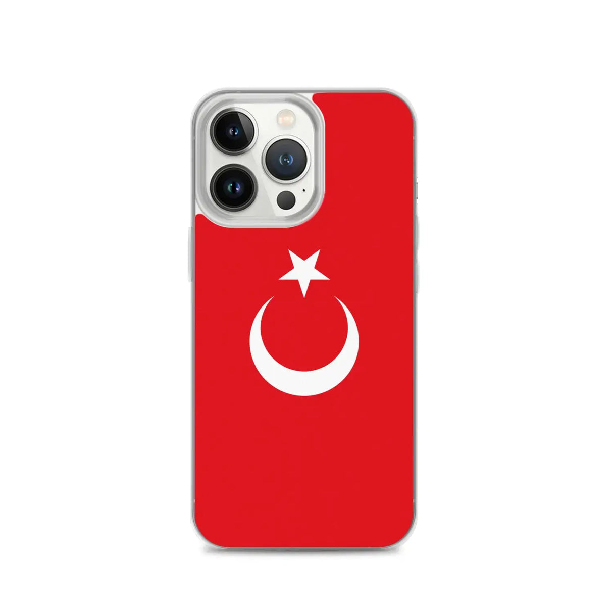 Coque iphone drapeau turquie souple antichoc transparente