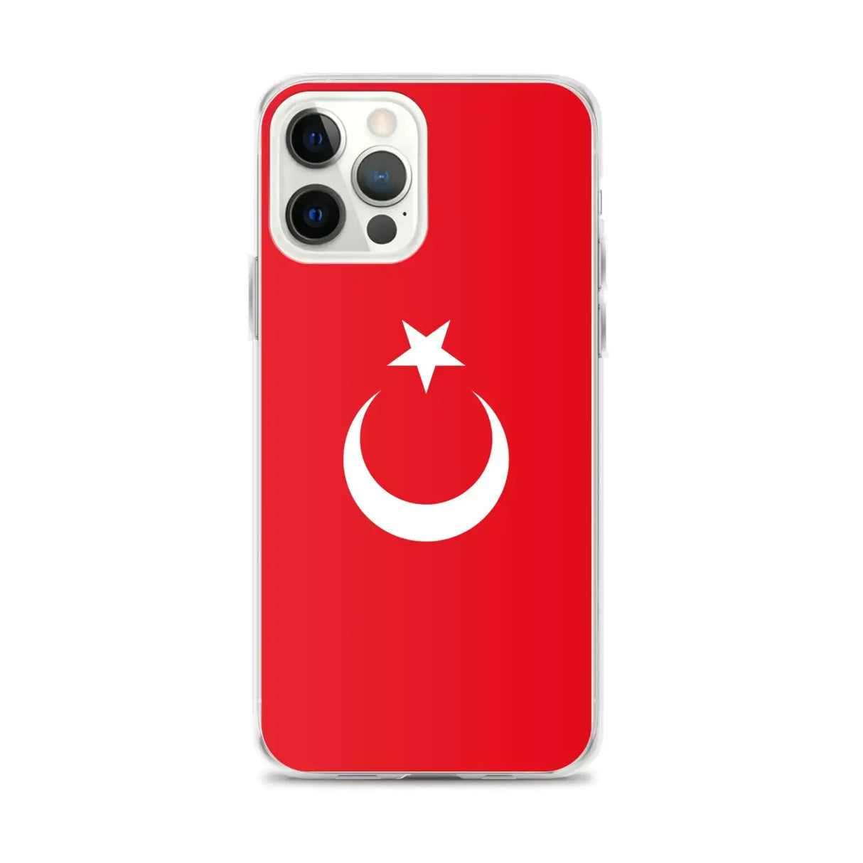Coque iphone drapeau turquie souple antichoc transparente