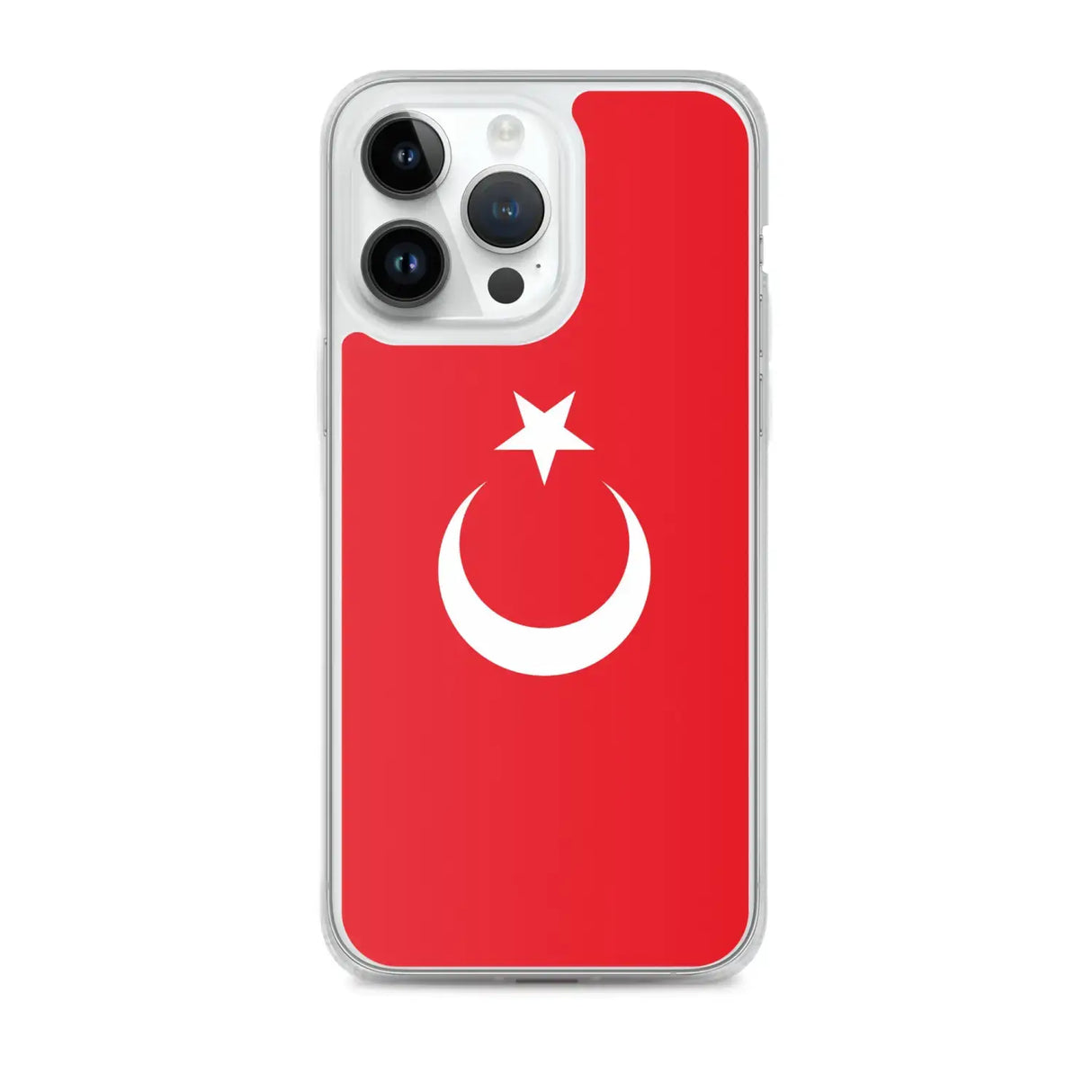 Coque iphone drapeau turquie souple antichoc transparente