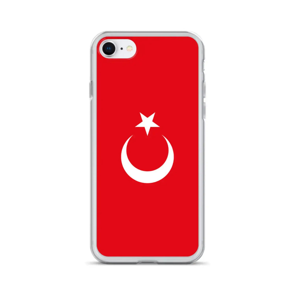 Coque iphone drapeau turquie souple antichoc transparente