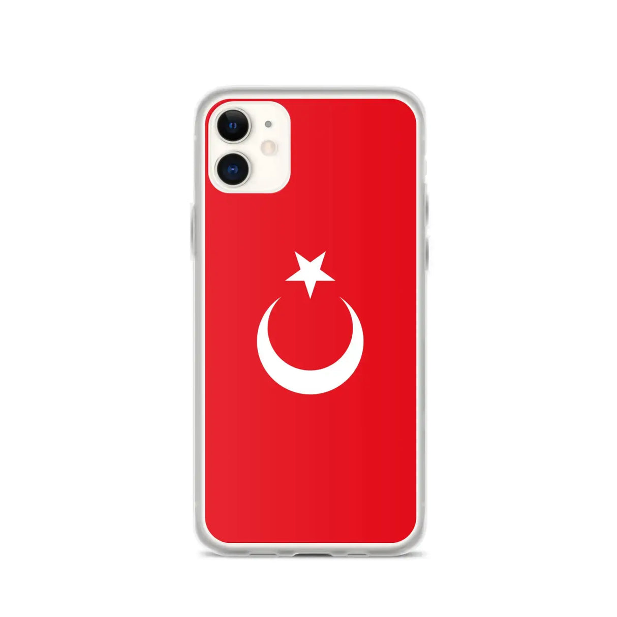 Coque iphone drapeau turquie souple antichoc transparente