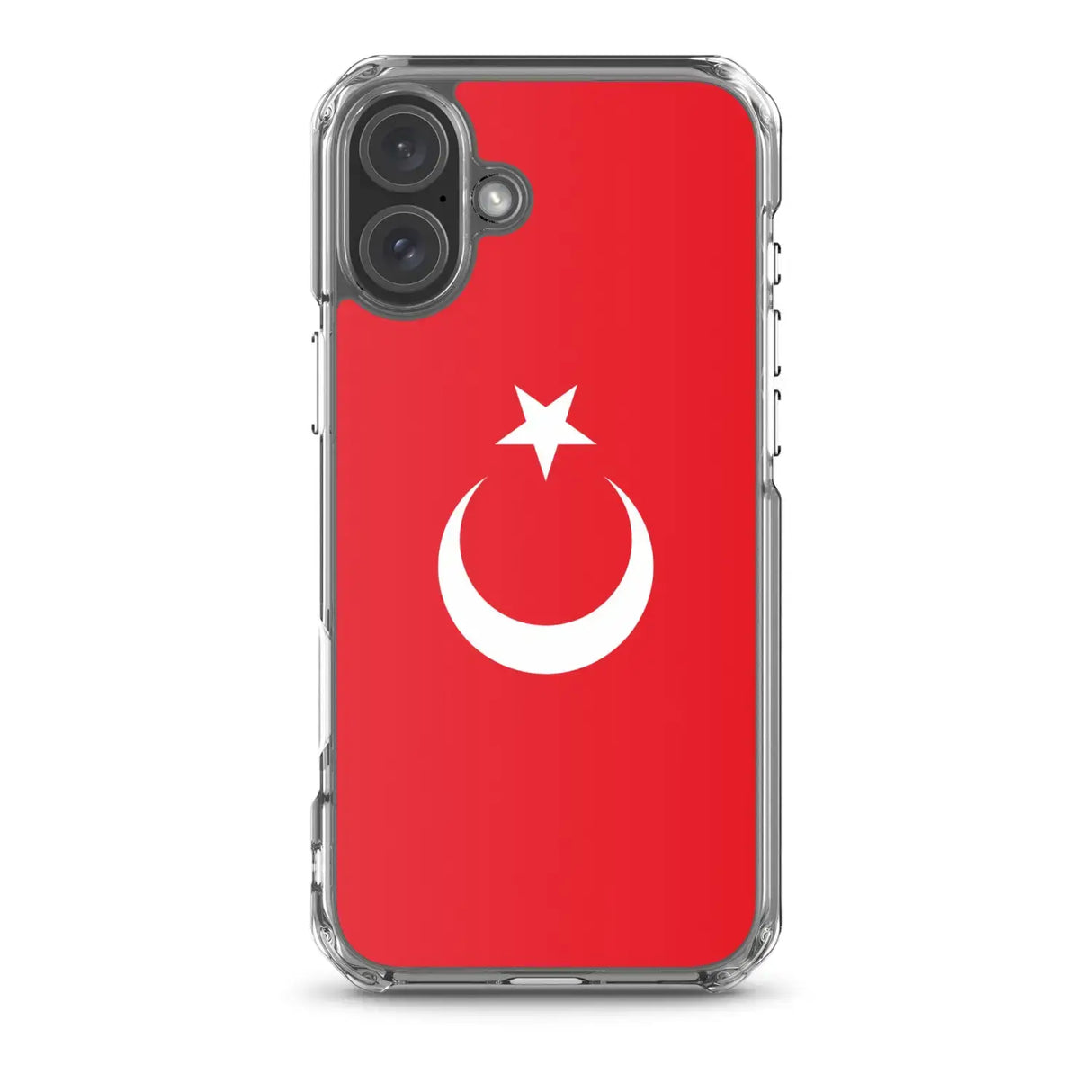Coque iphone drapeau turquie souple antichoc transparente