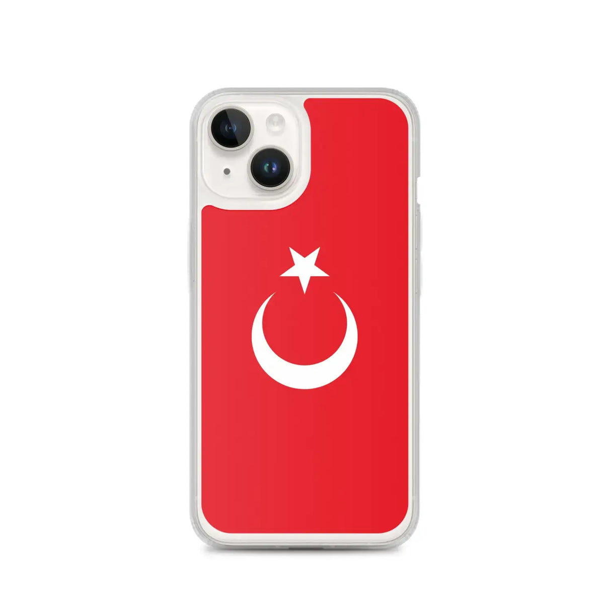 Coque iphone drapeau turquie souple antichoc transparente