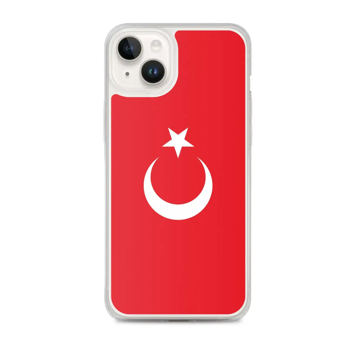 Coque iphone drapeau turquie souple antichoc transparente