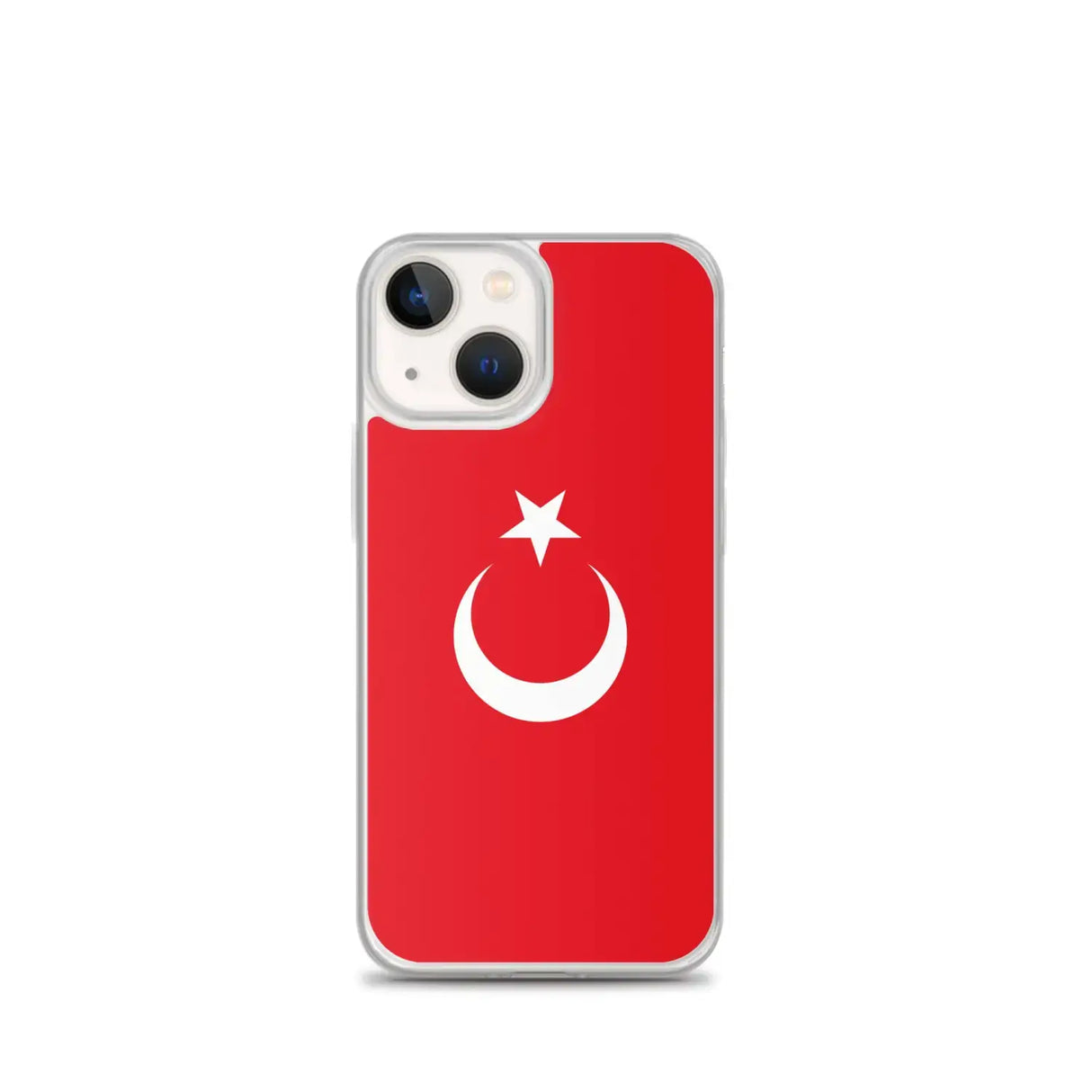 Coque iphone drapeau turquie souple antichoc transparente
