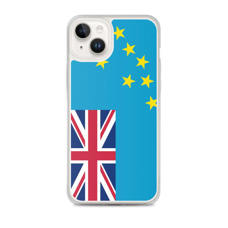 Coque iphone drapeau tuvalu souple antichoc transparente