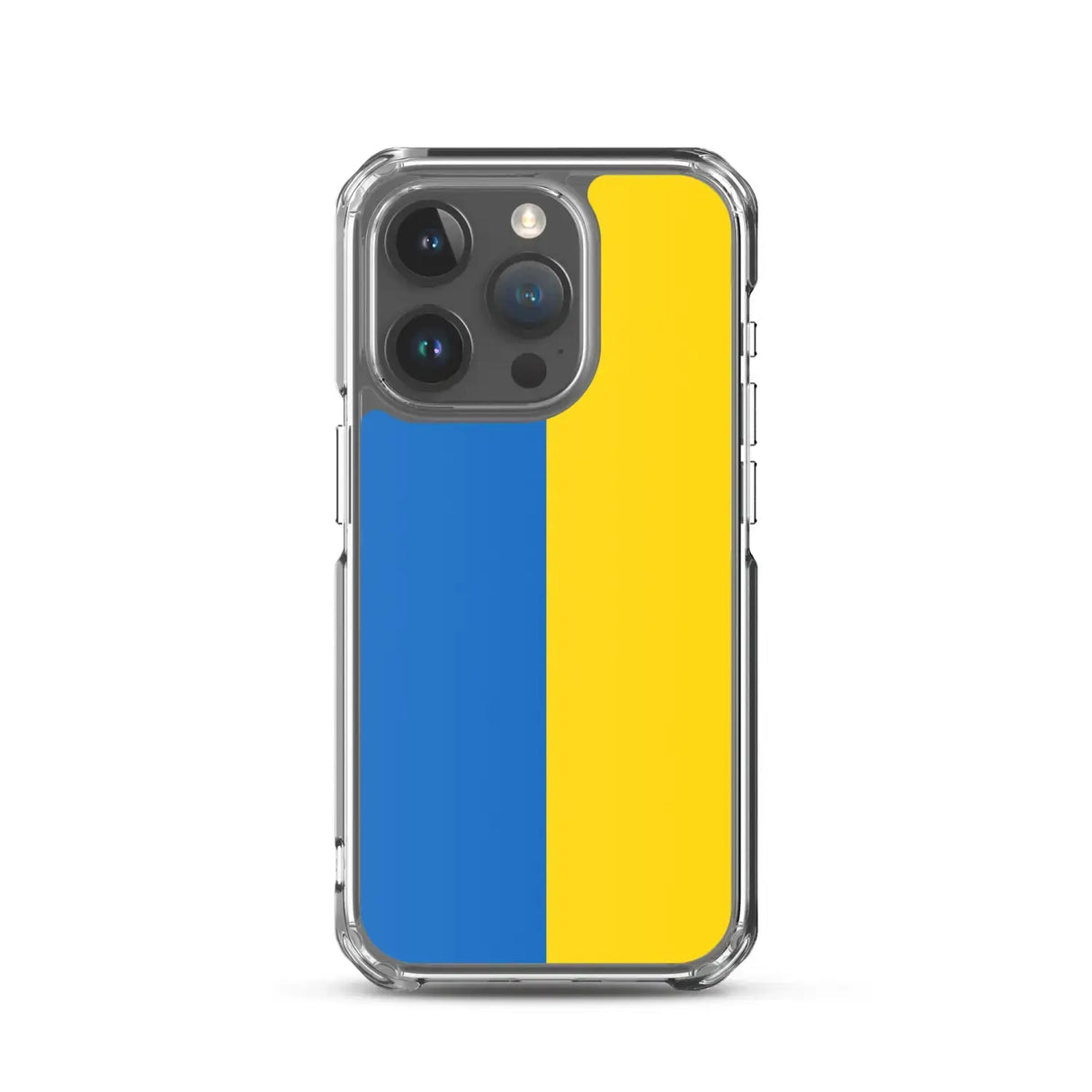 Coque iphone drapeau ukraine souple antichoc transparente