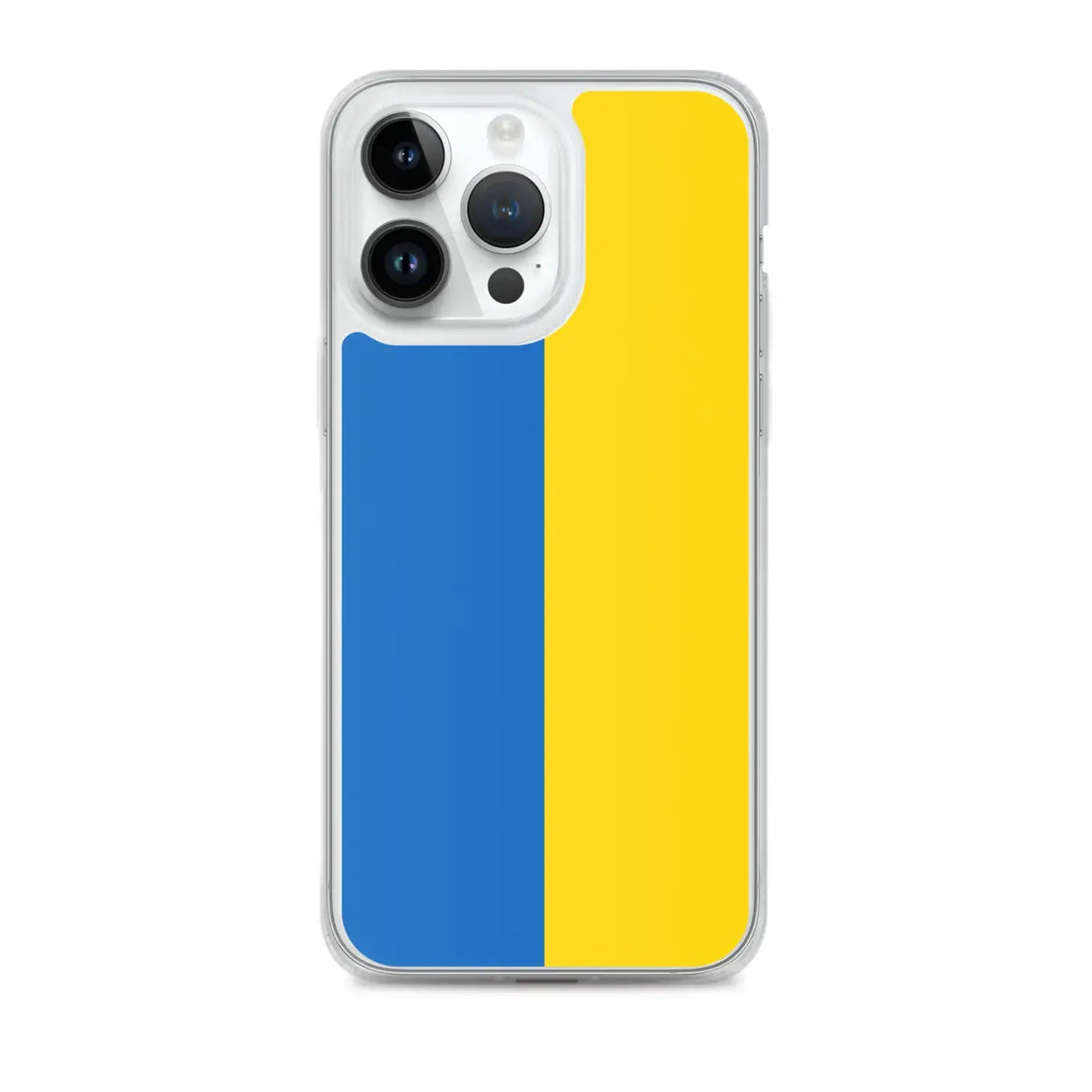 Coque iphone drapeau ukraine souple antichoc transparente