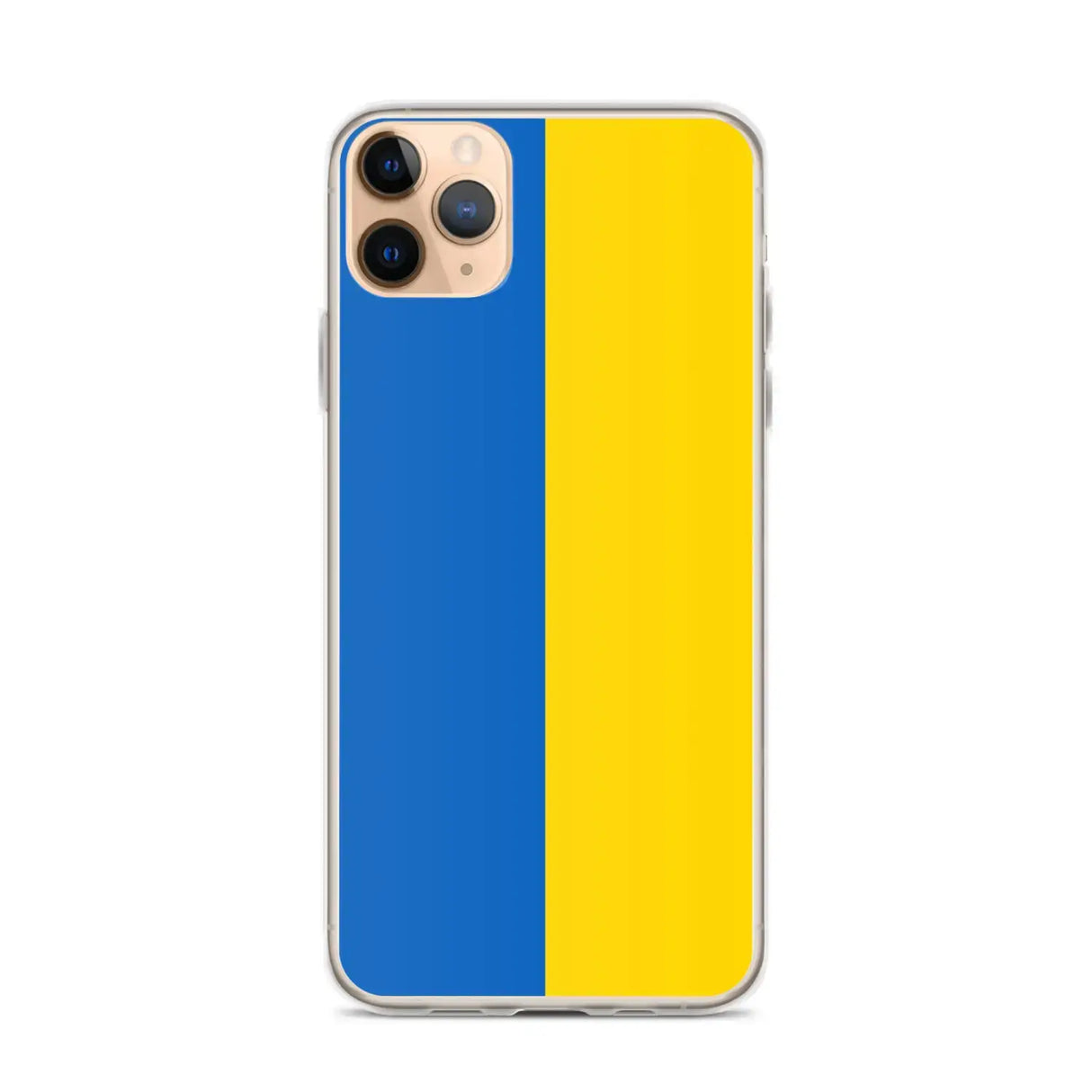 Coque iphone drapeau ukraine souple antichoc transparente