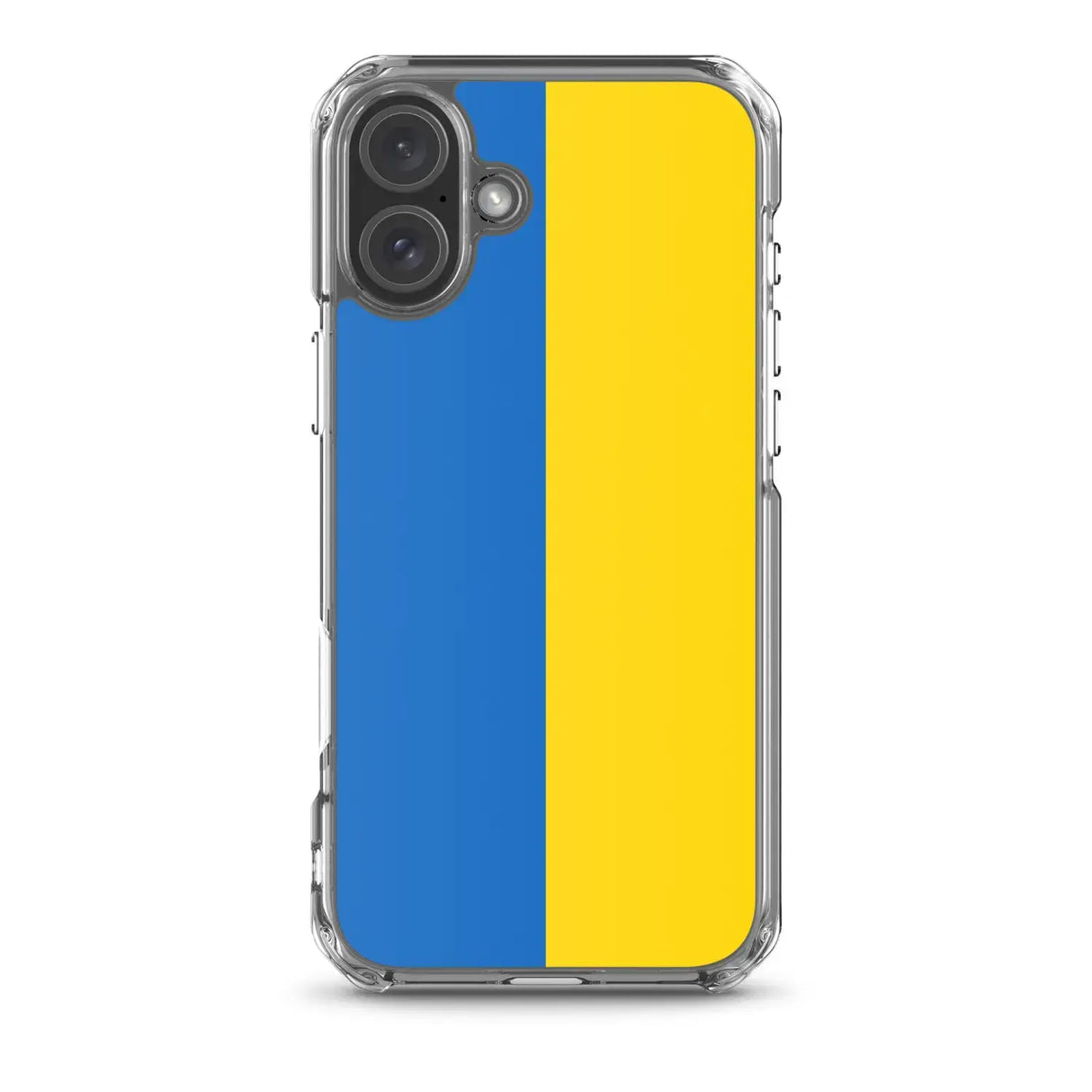 Coque iphone drapeau ukraine souple antichoc transparente