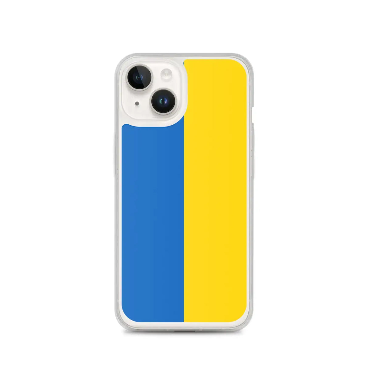 Coque iphone drapeau ukraine souple antichoc transparente