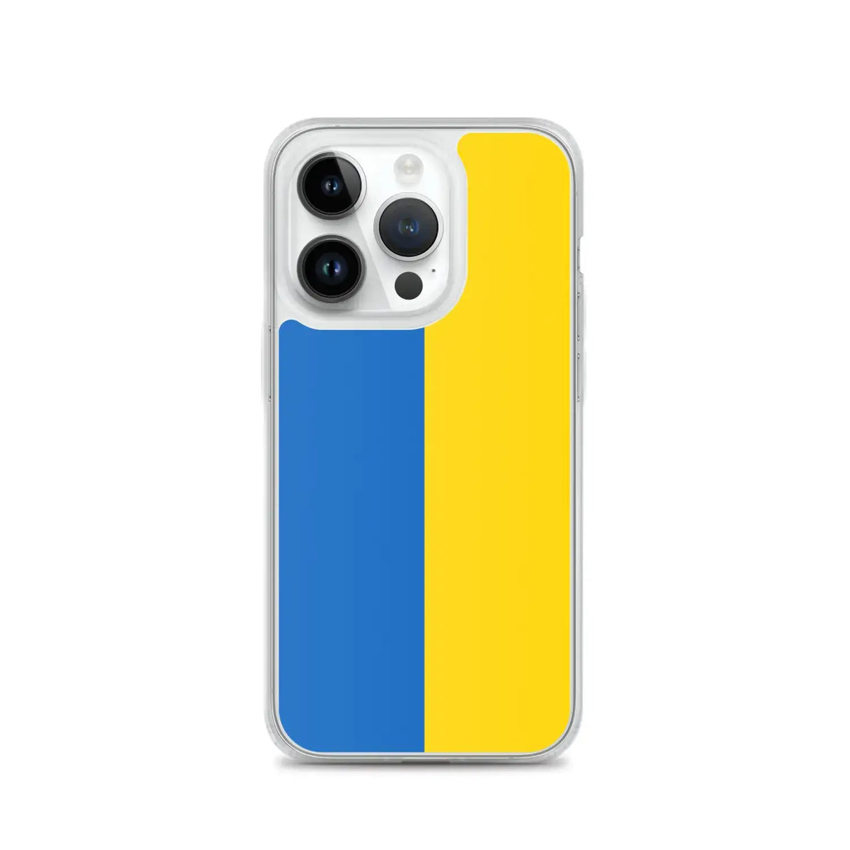 Coque iphone drapeau ukraine souple antichoc transparente