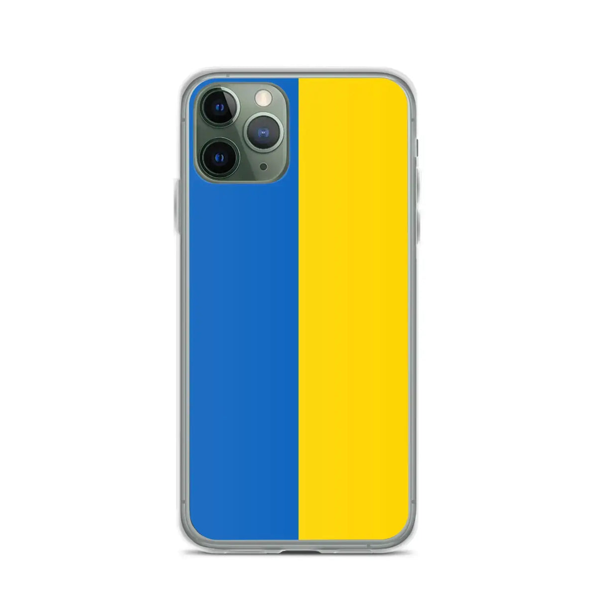 Coque iphone drapeau ukraine souple antichoc transparente