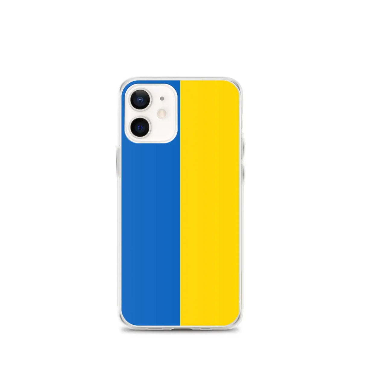 Coque iphone drapeau ukraine souple antichoc transparente