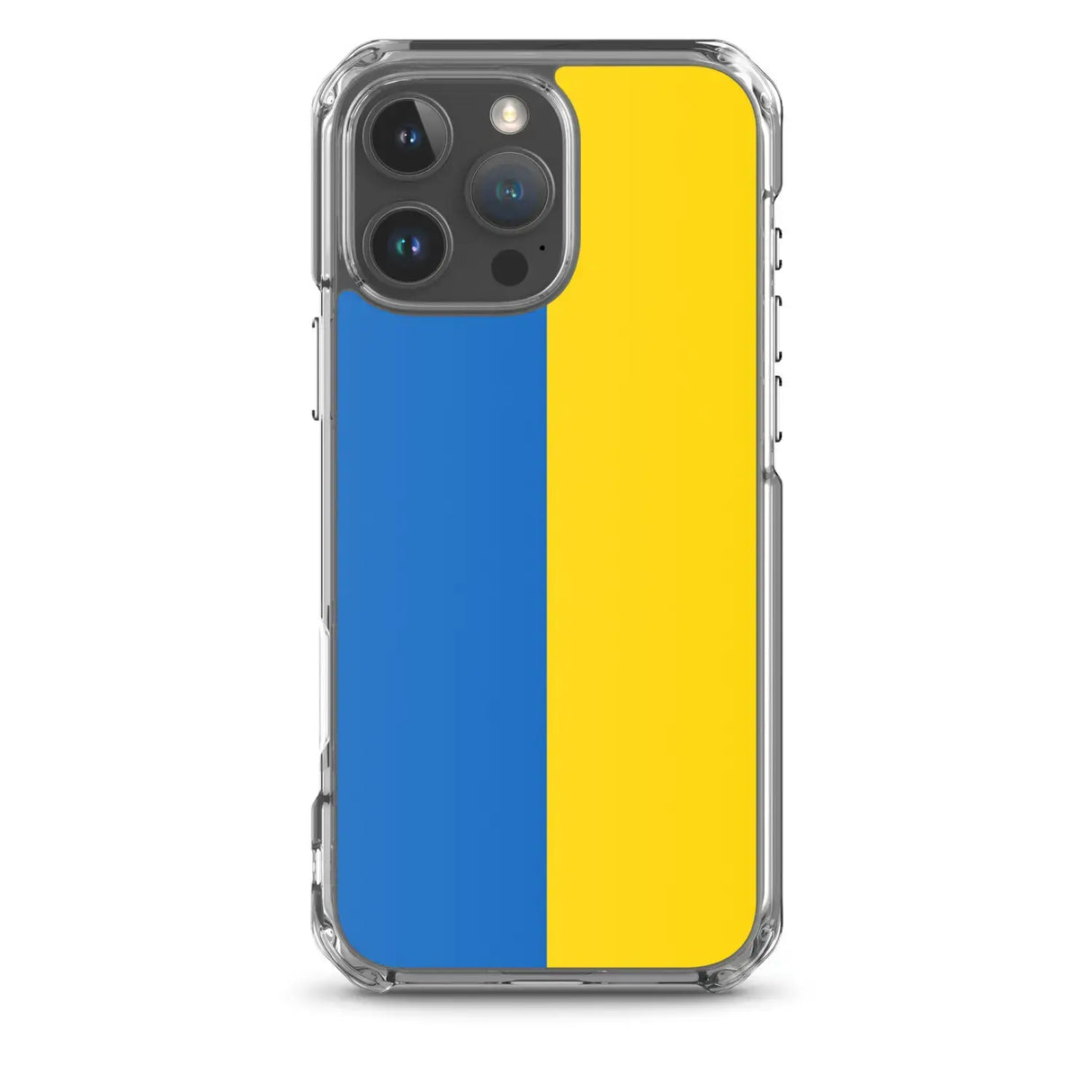 Coque iphone drapeau ukraine souple antichoc transparente