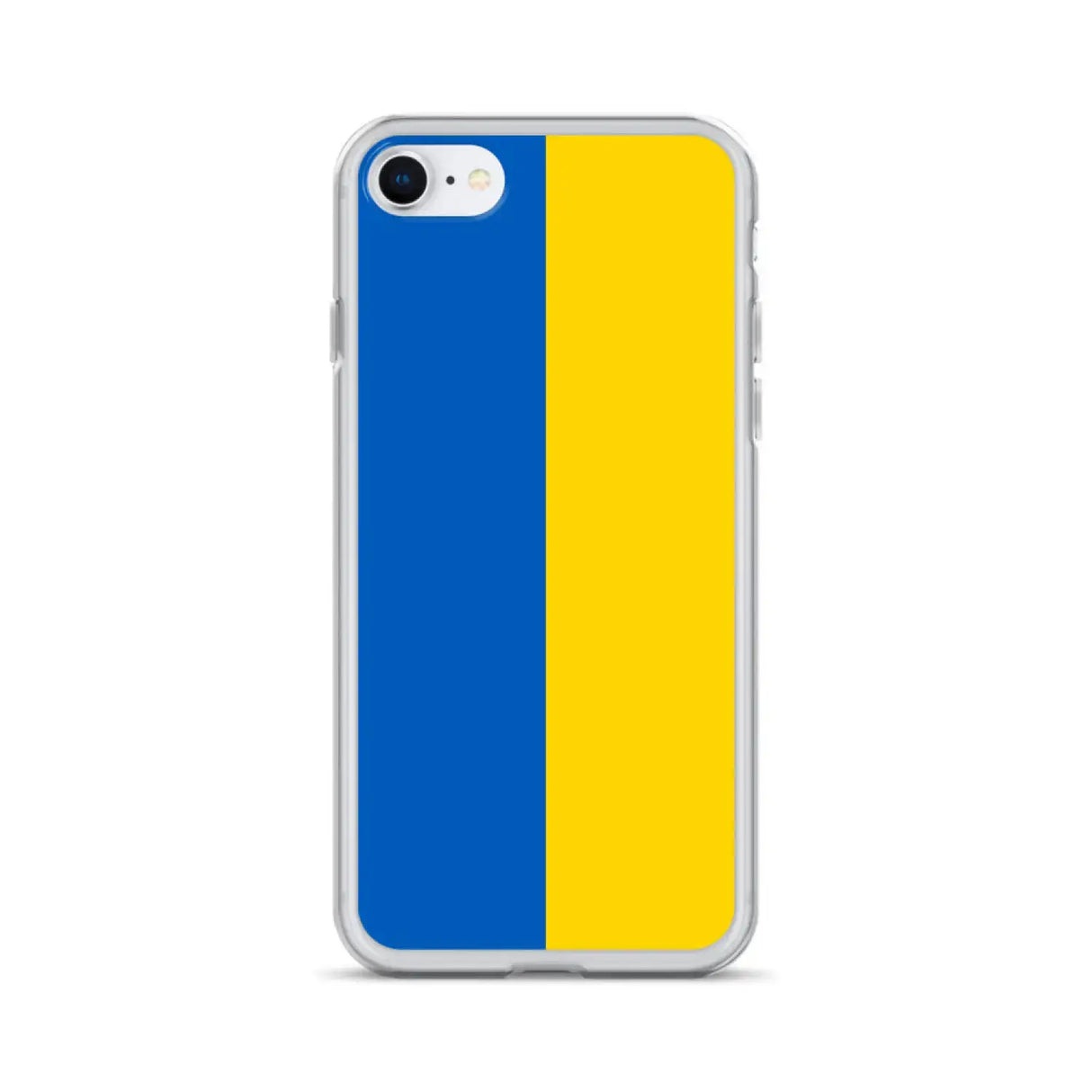 Coque iphone drapeau ukraine souple antichoc transparente
