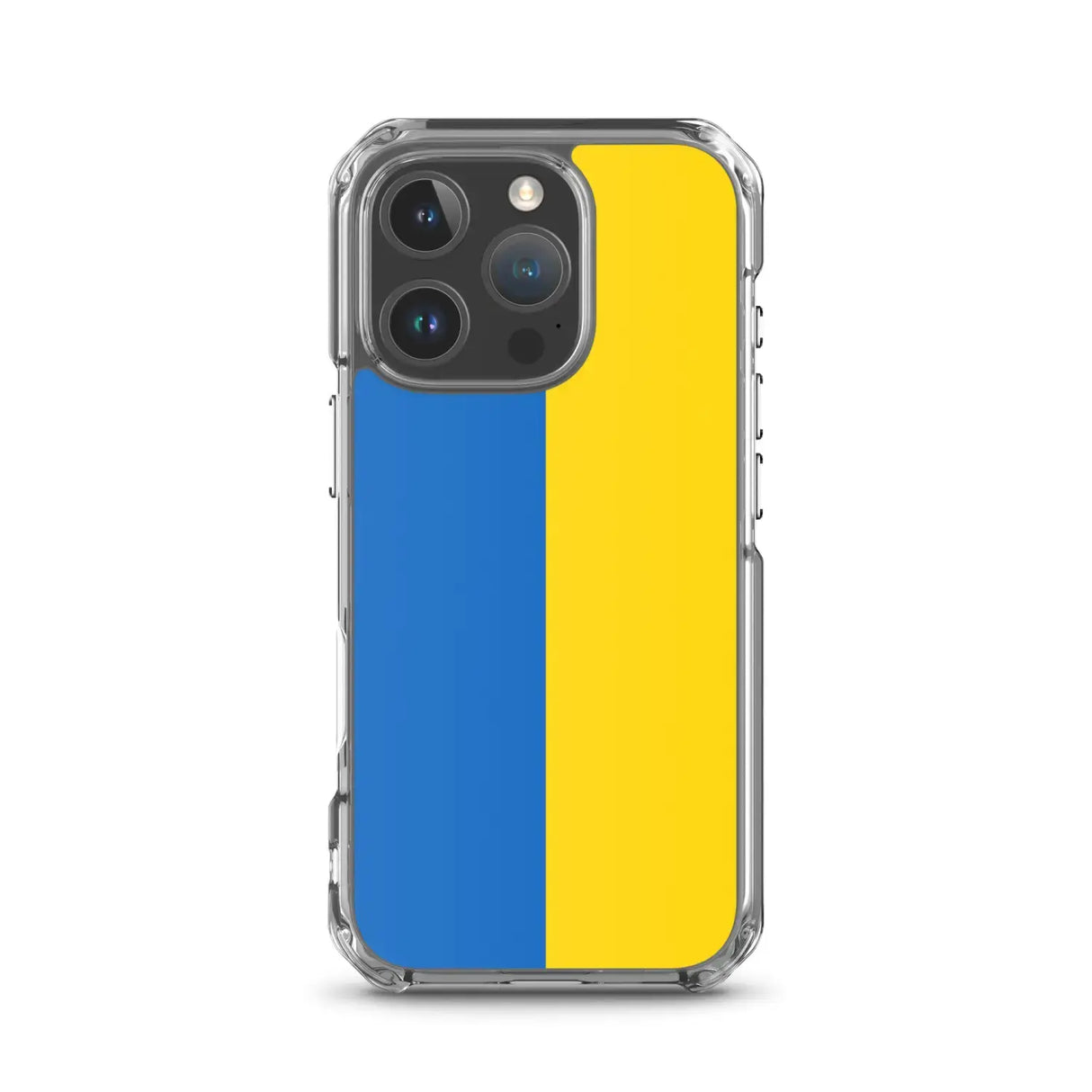 Coque iphone drapeau ukraine souple antichoc transparente