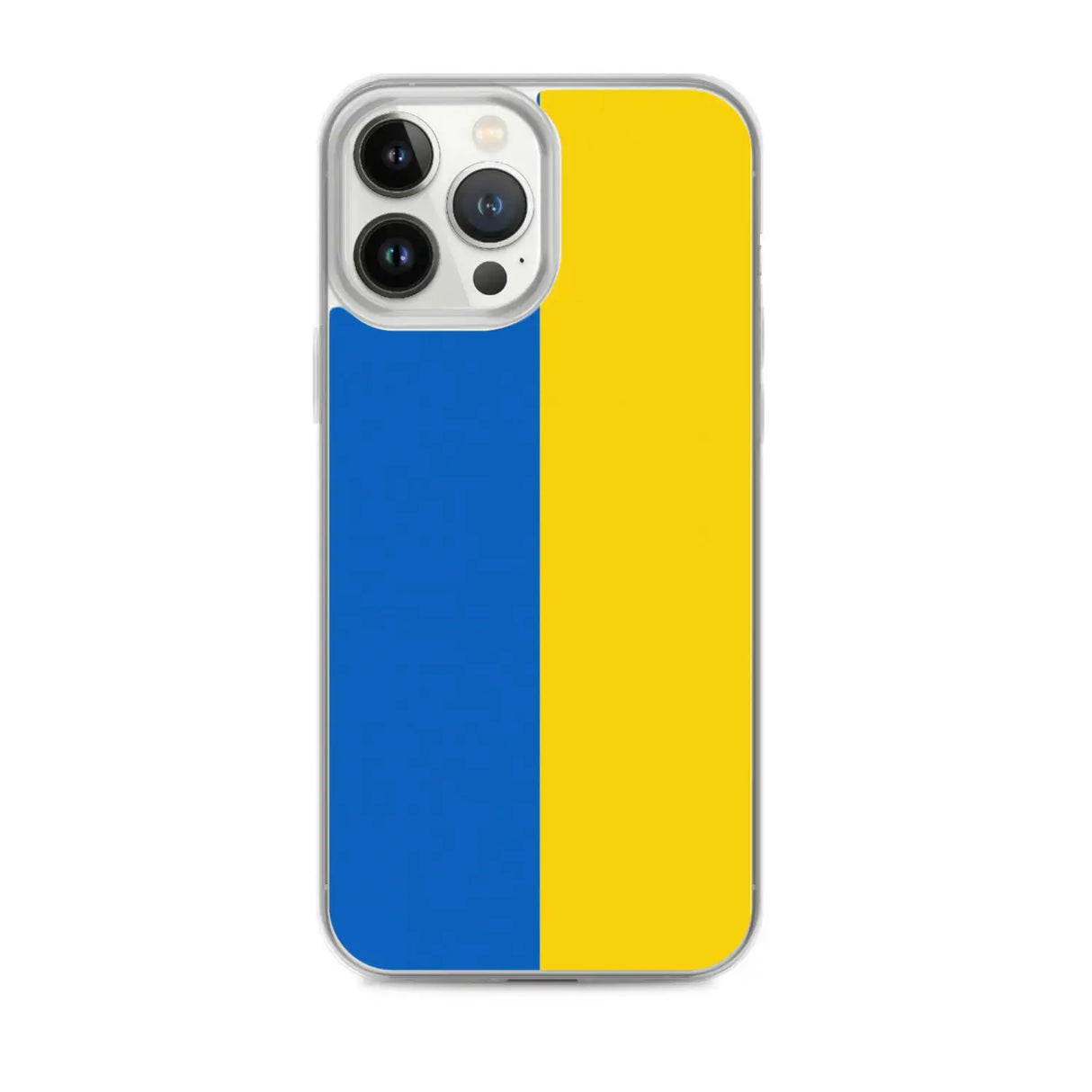 Coque iphone drapeau ukraine souple antichoc transparente