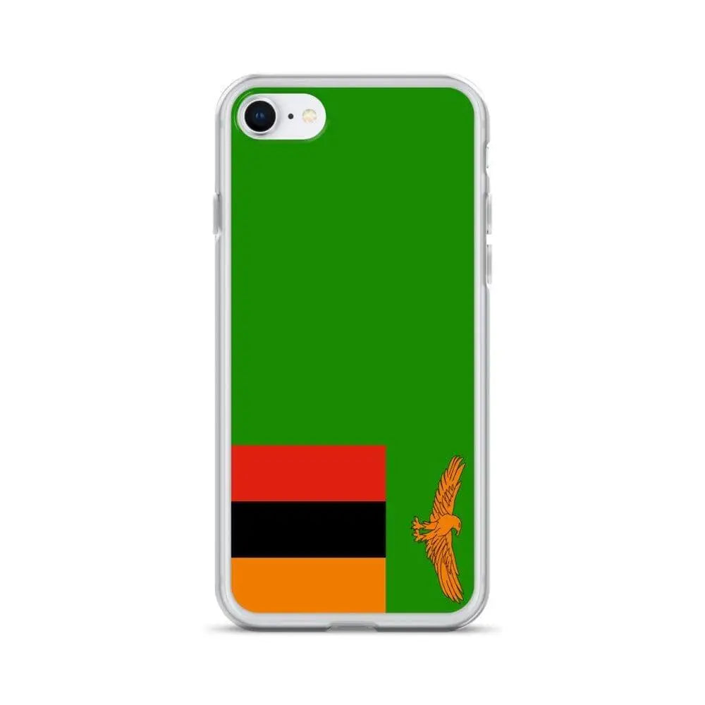 Coque iphone drapeau zambie souple transparente antichoc