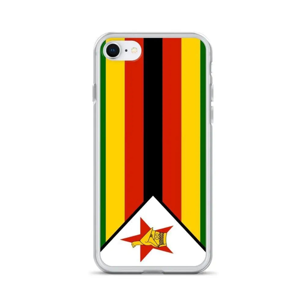 Coque iphone drapeau zimbabwe souple et antichoc transparente