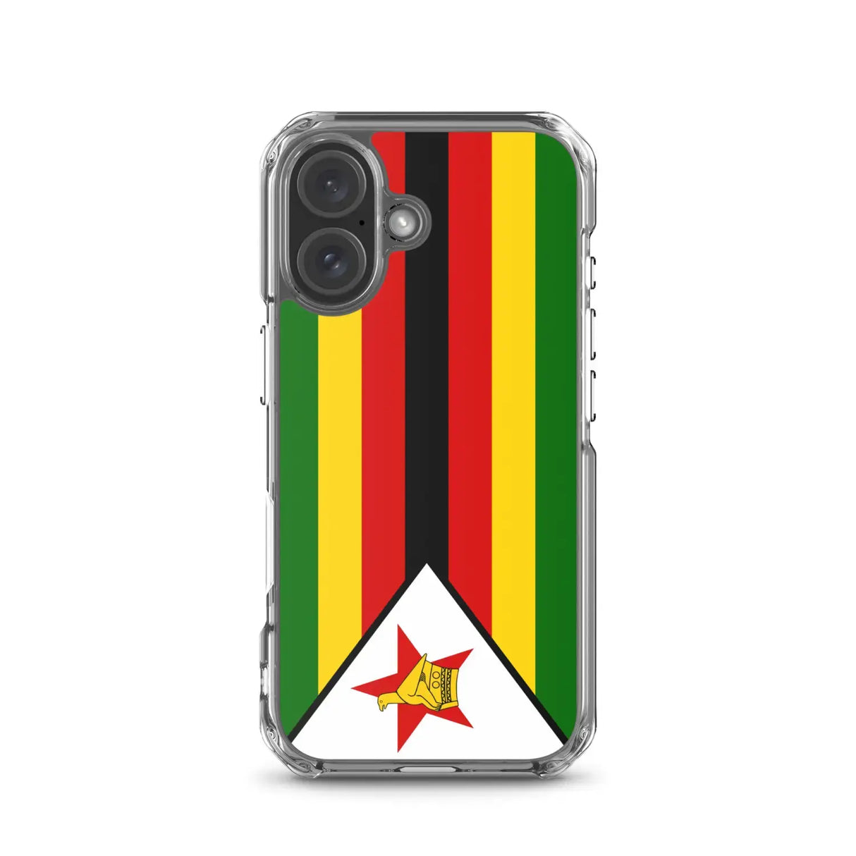 Coque iphone drapeau zimbabwe souple et antichoc transparente