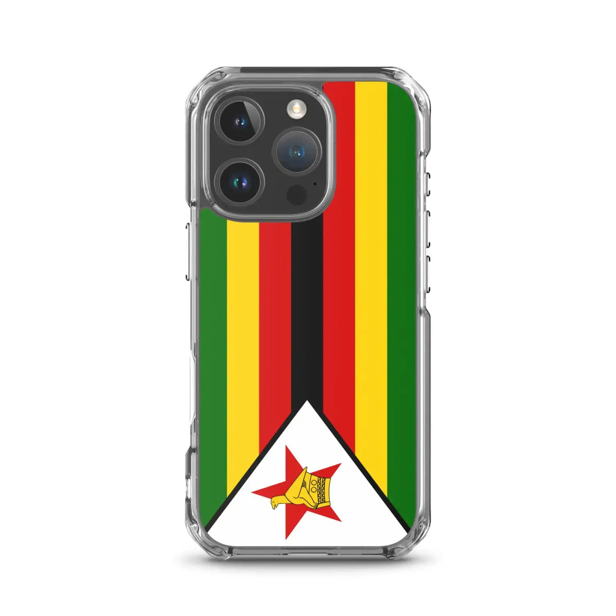 Coque iphone drapeau zimbabwe souple et antichoc transparente