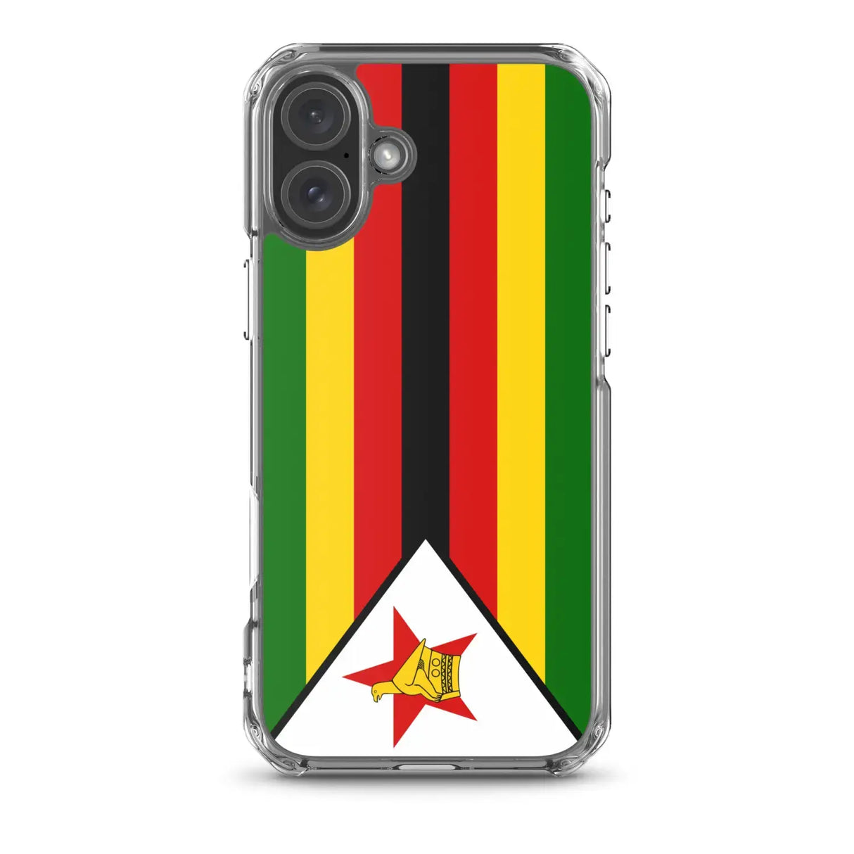 Coque iphone drapeau zimbabwe souple et antichoc transparente