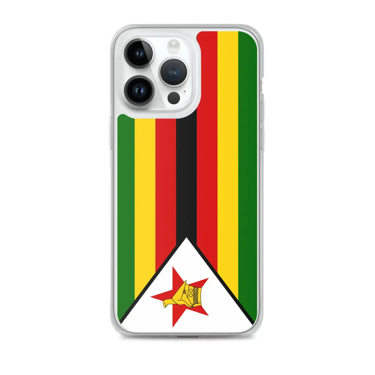 Coque iphone drapeau zimbabwe souple et antichoc transparente