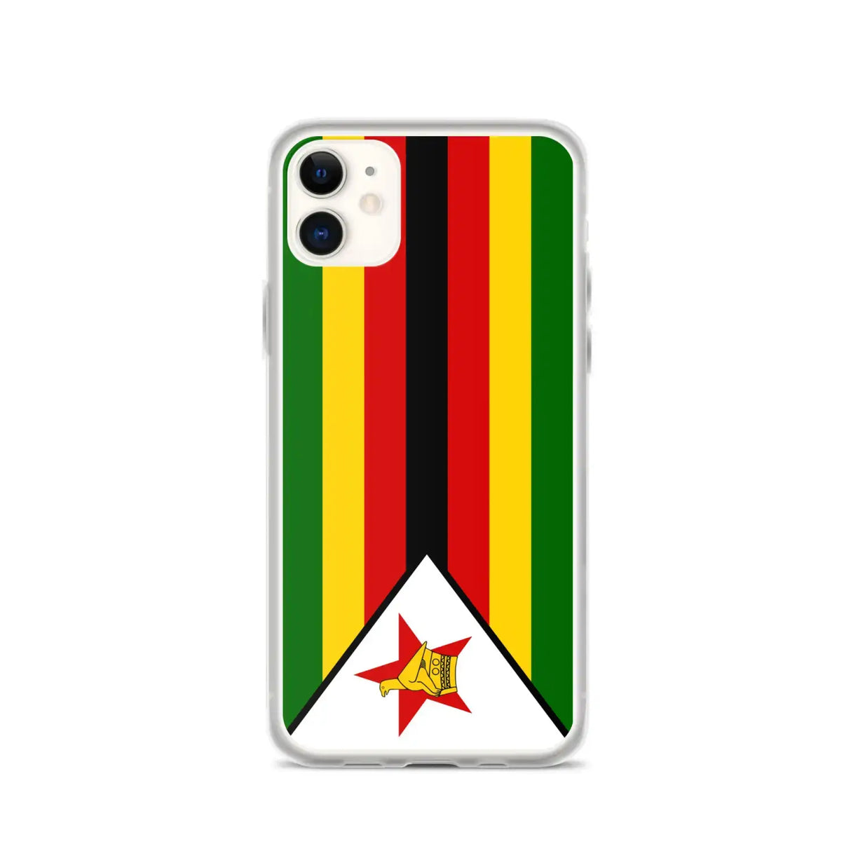Coque iphone drapeau zimbabwe souple et antichoc transparente