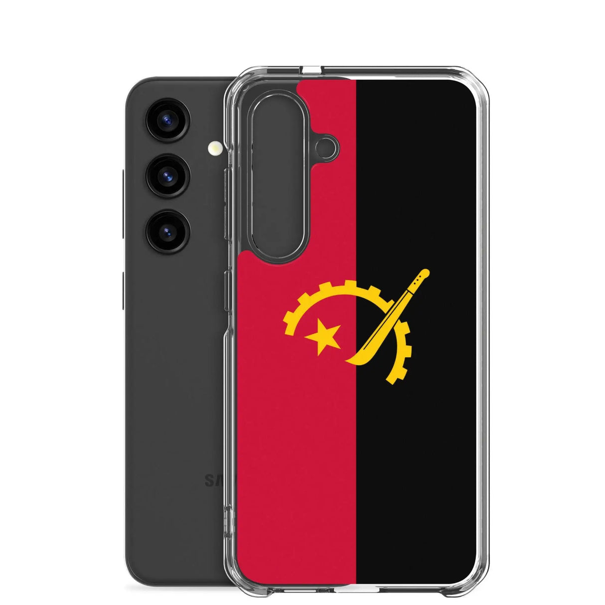 Coque samsung angola souple antichoc motif couleurs nationales