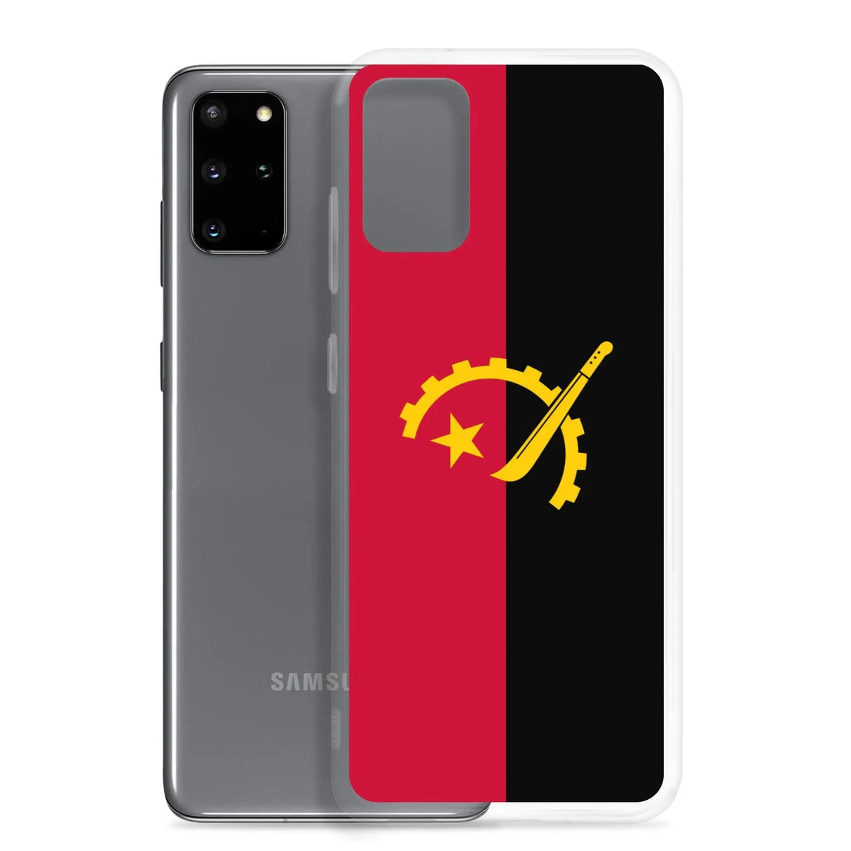 Coque samsung angola souple antichoc motif couleurs nationales