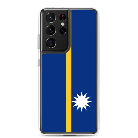 Coque samsung drapeau nauru souple antichoc compatible