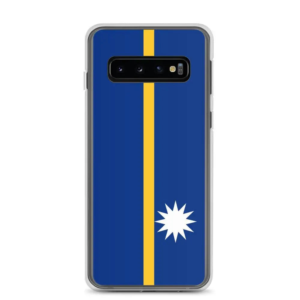 Coque samsung drapeau nauru souple antichoc compatible