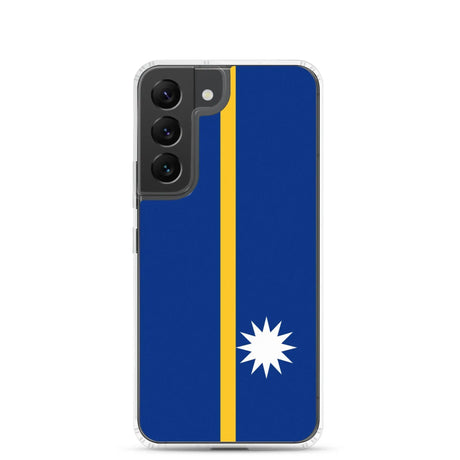 Coque samsung drapeau nauru souple antichoc compatible