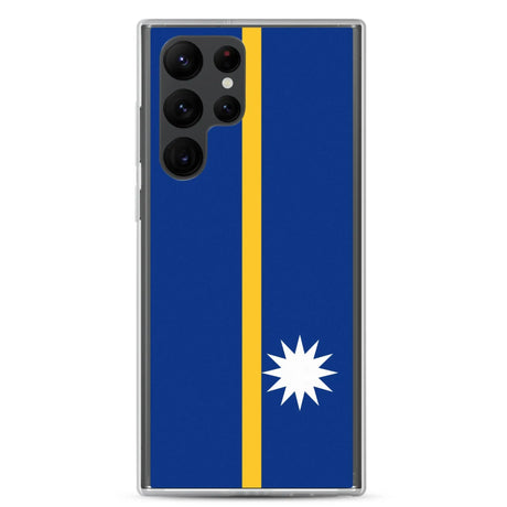 Coque samsung drapeau nauru souple antichoc compatible
