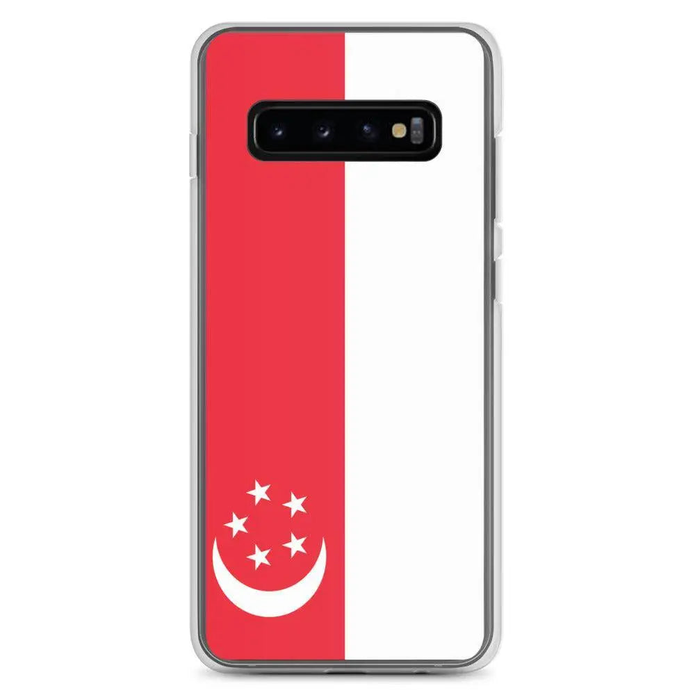 Coque samsung drapeau singapour souple antichoc silicone