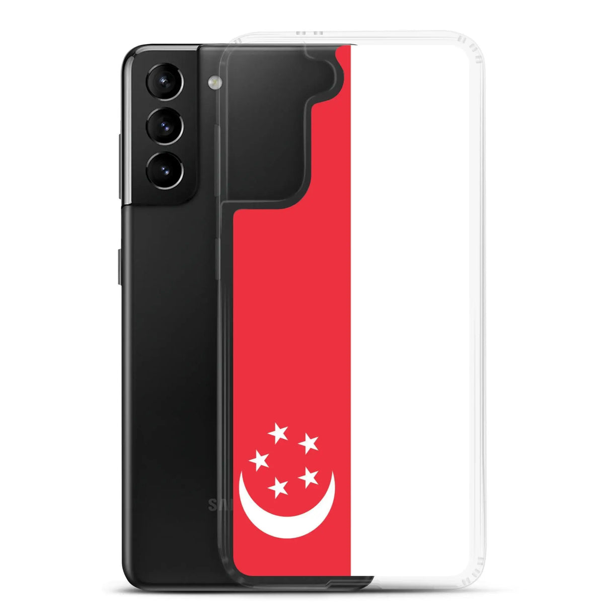 Coque samsung drapeau singapour souple antichoc silicone