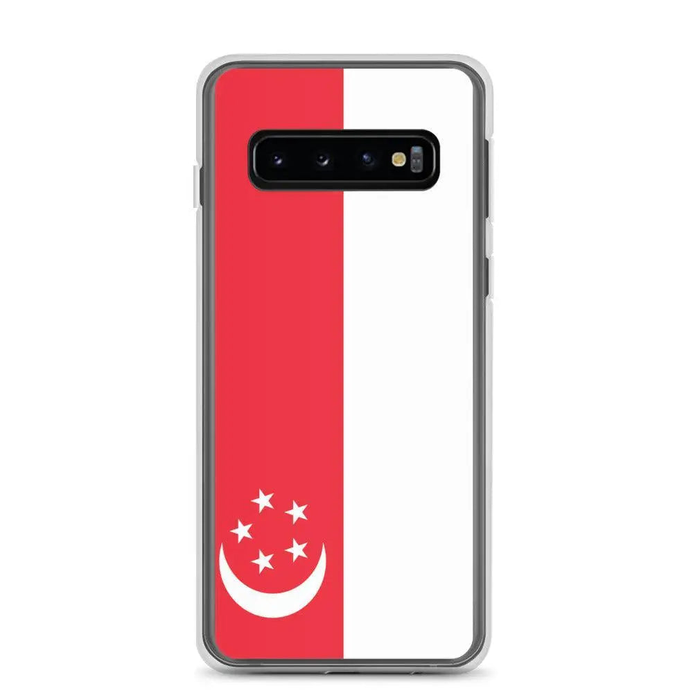 Coque samsung drapeau singapour souple antichoc silicone