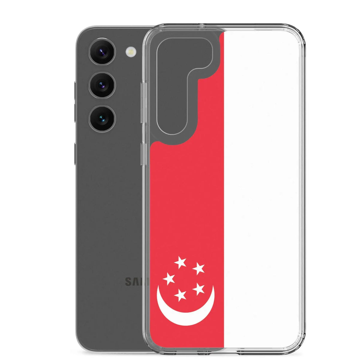 Coque samsung drapeau singapour souple antichoc silicone