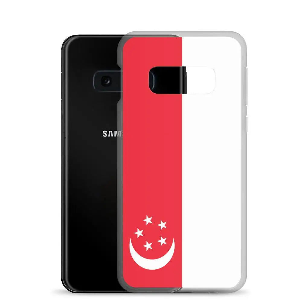 Coque samsung drapeau singapour souple antichoc silicone