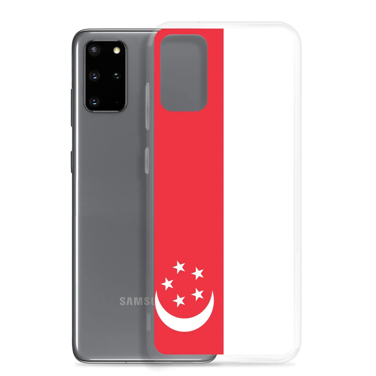 Coque samsung drapeau singapour souple antichoc silicone