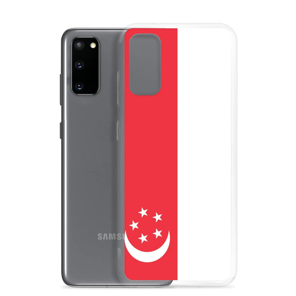 Coque samsung drapeau singapour souple antichoc silicone