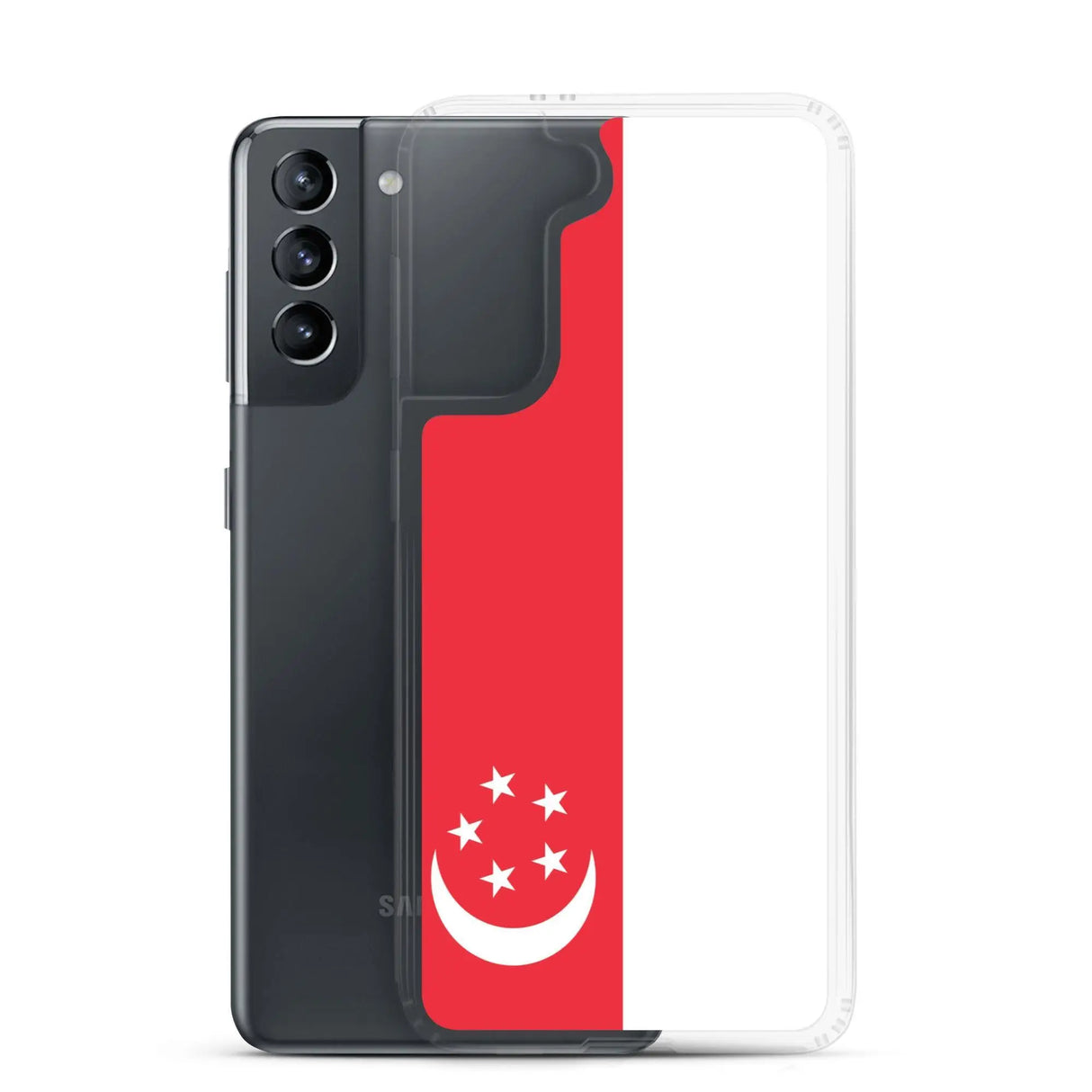 Coque samsung drapeau singapour souple antichoc silicone