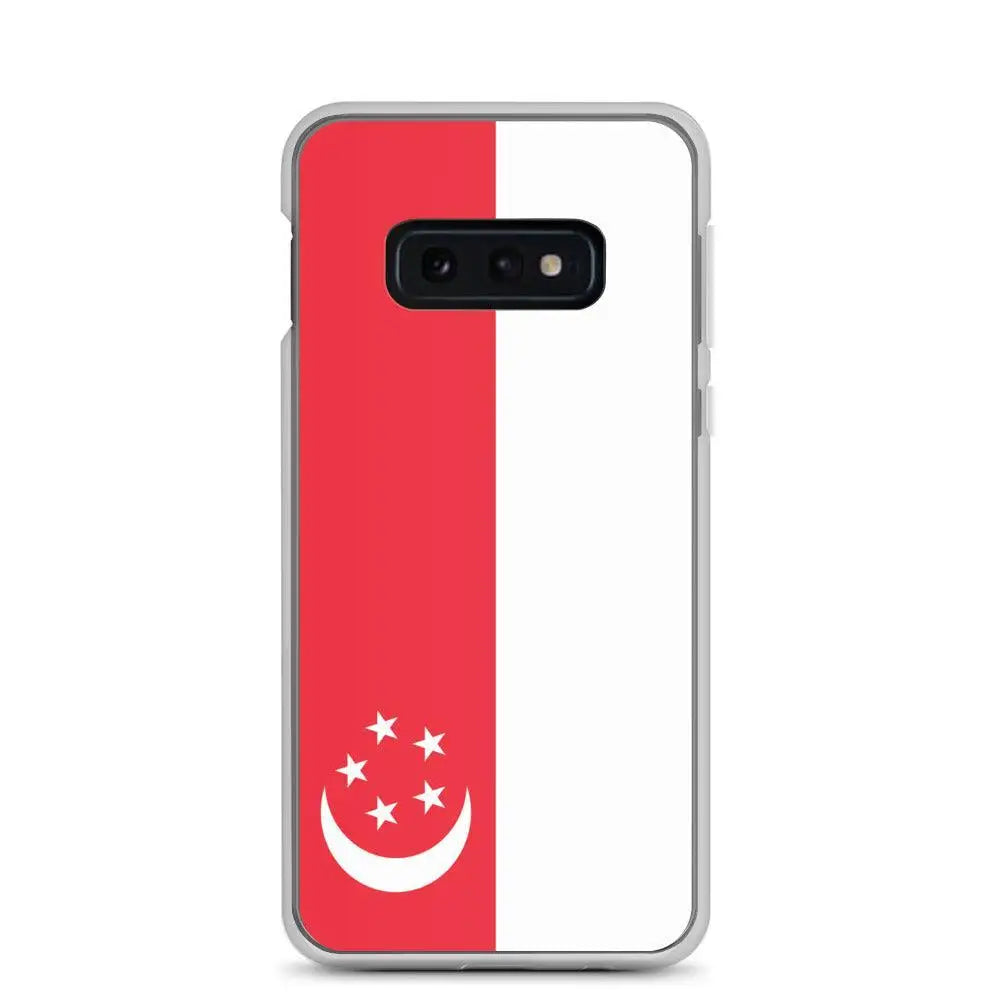 Coque samsung drapeau singapour souple antichoc silicone