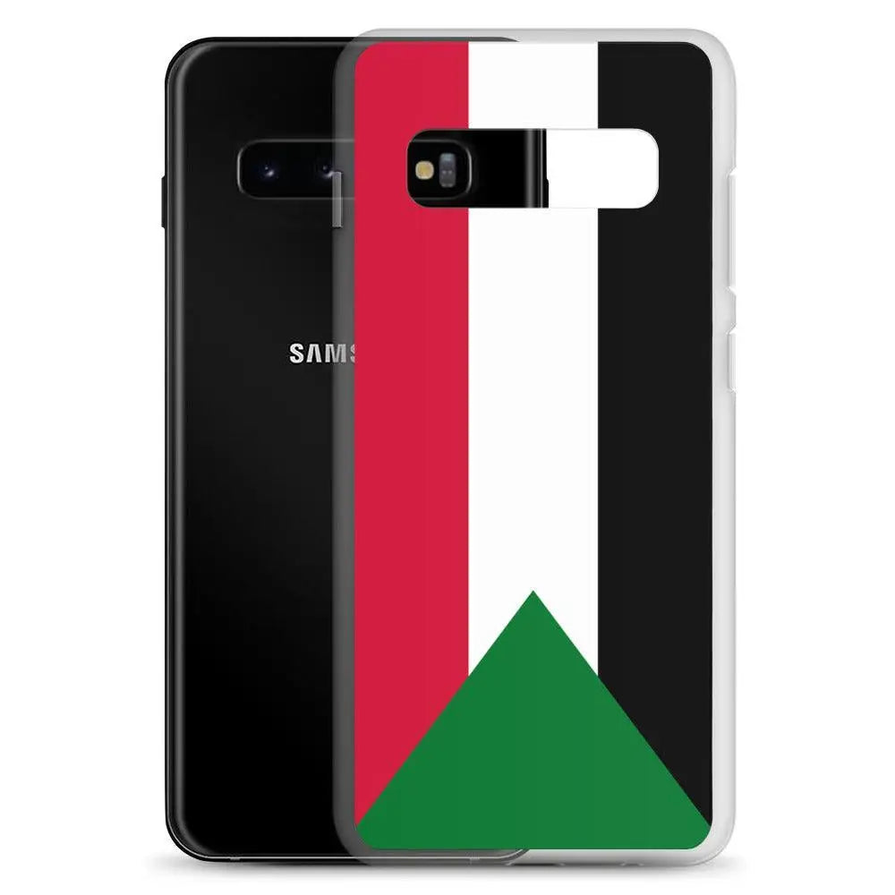Coque samsung drapeau soudan souple antichoc resistant