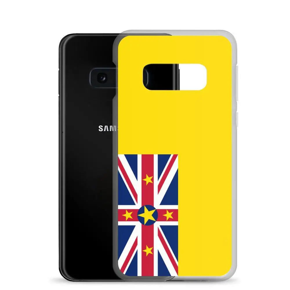 Coque samsung galaxy drapeau niue souple antichoc résistante
