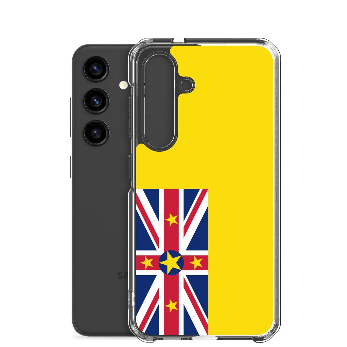 Coque samsung galaxy drapeau niue souple antichoc résistante
