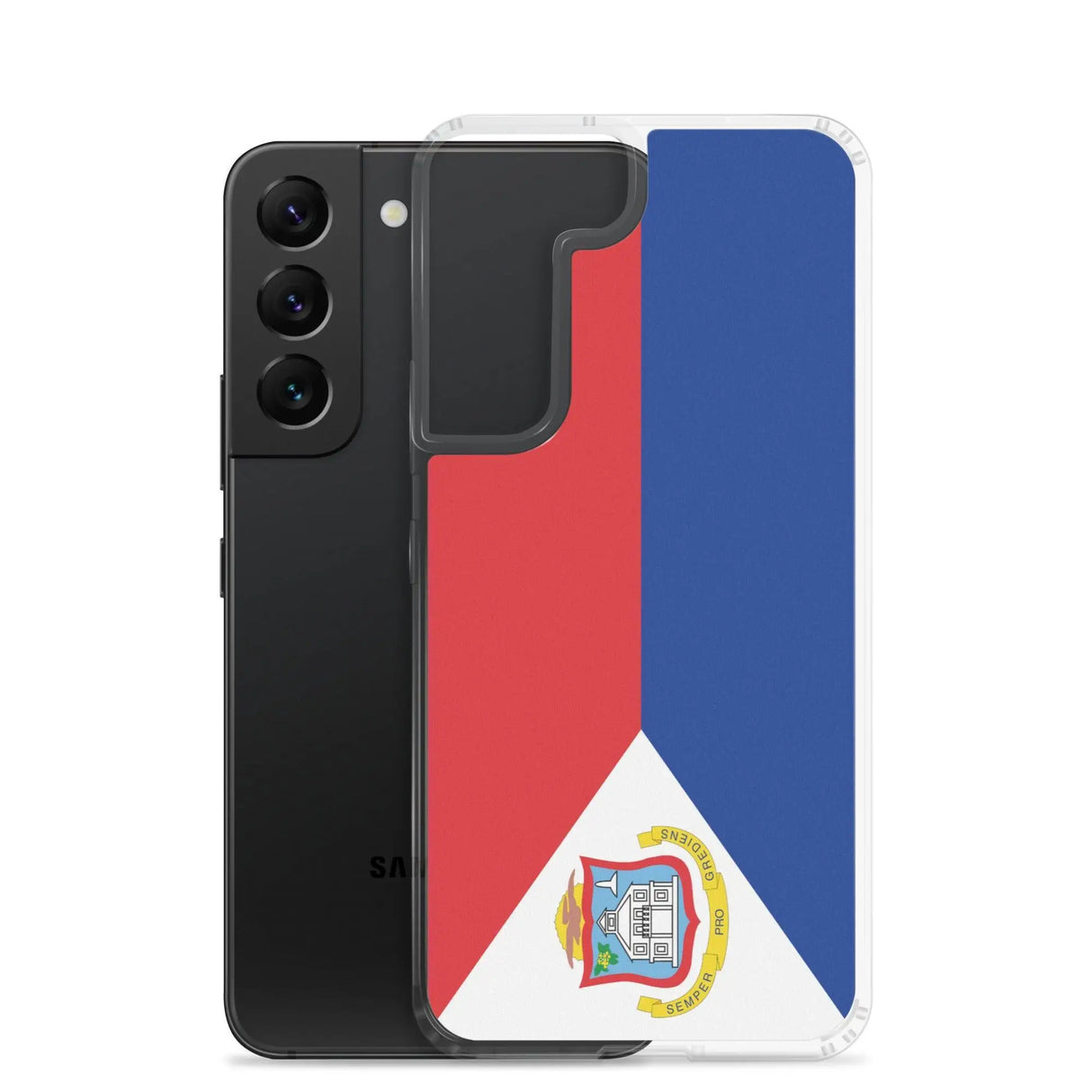 Coque samsung saint-martin souple antichoc drapeau