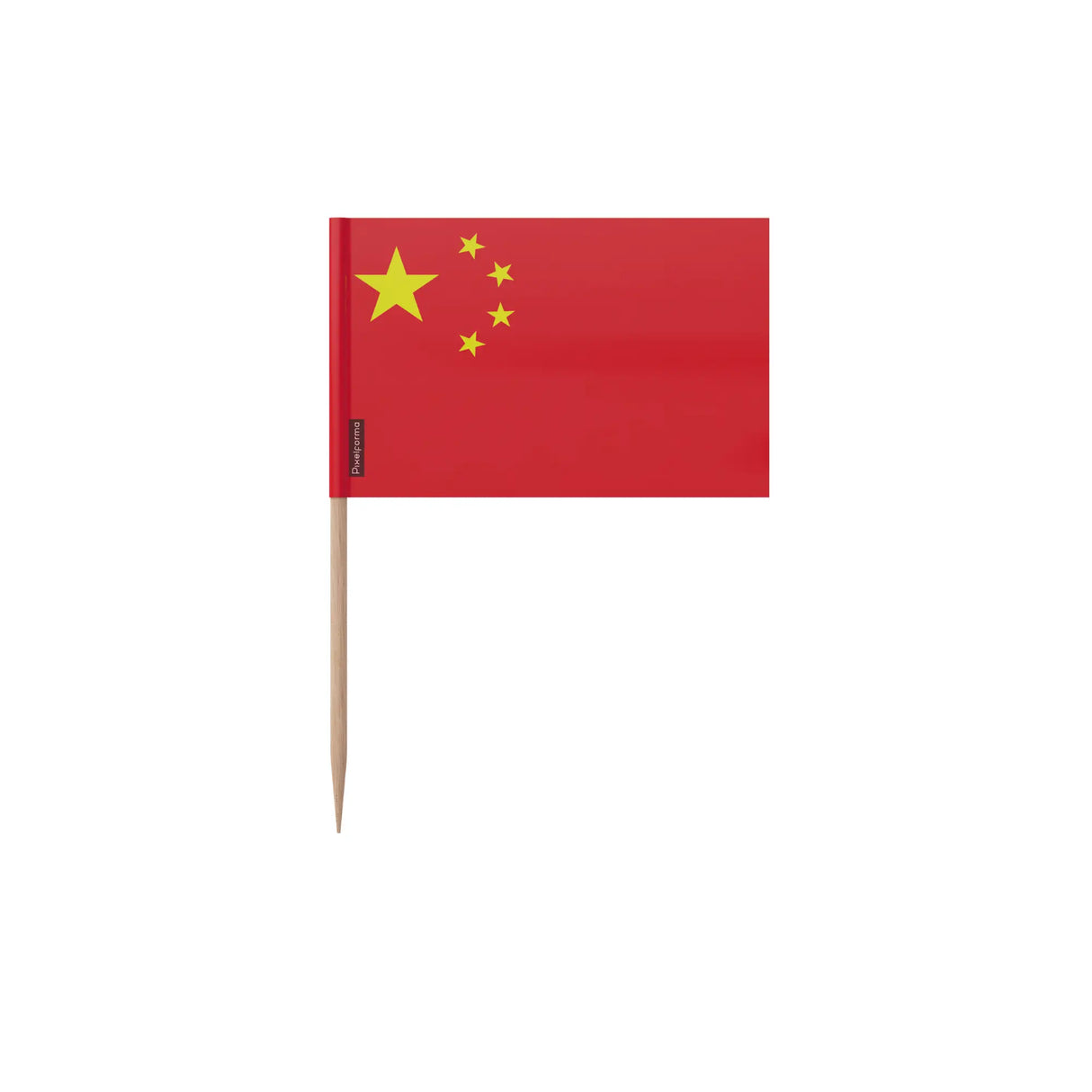 Cure-dents drapeau chine plastique adhésif bâton bambou