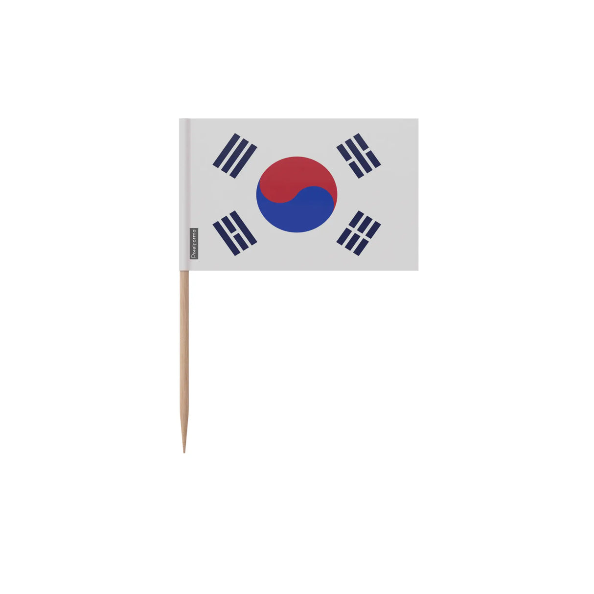 Cure-dents drapeau corée du sud plastique bâton bambou